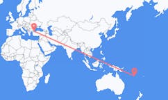 瓦努阿图出发地 西南灣飞往瓦努阿图目的地 伊斯坦堡的航班
