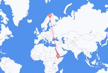Flights from Goba, Ethiopia to Pajala, Sweden
