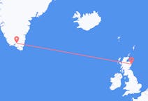 Flüge von Aberdeen, Schottland nach Narsarsuaq, Grönland