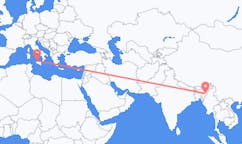 Flights from Imphal, India to Palermo, Italy