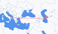 Flyg från Türkmenbaşy, Turkmenistan till Brindisi, Italien
