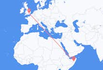 出发地 索马里出发地 加罗前往英格兰的伦敦的航班