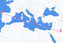 Flights from Rafha, Saudi Arabia to Santiago de Compostela, Spain