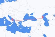 Vluchten van Machatsjkala, Rusland naar Bari, Italië