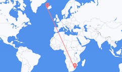 Flights from the city of Pietermaritzburg, South Africa to the city of Reykjavik, Iceland