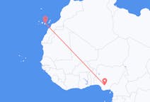 Flug frá Asaba til Las Palmas