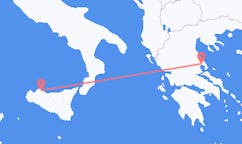 Flyreiser fra Palermo, Italia til Volos, Hellas