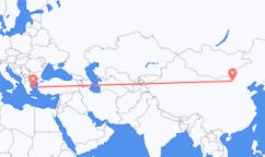Vluchten van Hohhot, China naar Skyros, Griekenland
