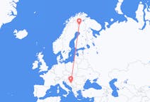 Рейсы из Тузла, Босния и Герцеговина в Киттиля, Финляндия