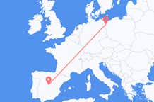 Flyrejser fra Stettin til Madrid