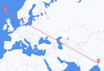Flyg från Aizawl, Indien till Sørvágur, Färöarna