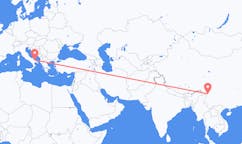 Flyrejser fra Diqing Tibetansk Autonome Præfektur, Kina til Bari, Italien