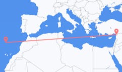Flights from Hatay Province, Turkey to Vila Baleira, Portugal