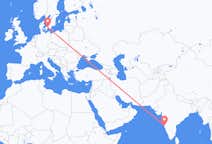 Flyreiser fra Goa, til København