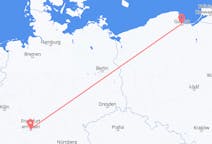 Flyg från Gdańsk, Polen till Frankfurt, Tyskland