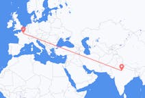 Flyreiser fra Gwalior, India til Paris, Frankrike
