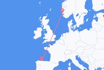 Flyreiser fra Haugesund, Norge til Santiago del Monte, Spania