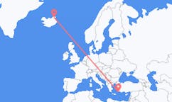 Flyreiser fra Thorshofn, Island til Rhodes, Hellas