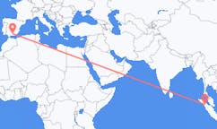 Flyreiser fra Siborong-Borong, til Granada