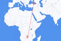 出发地 赞比亚出发地 利文斯顿目的地 土耳其錫瓦斯的航班
