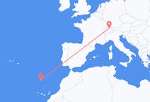 出发地 瑞士从苏黎世出发目的地 葡萄牙丰沙尔的航班