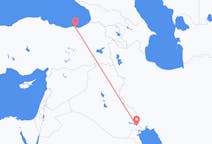 Flyrejser fra Basra, Irak til Trabzon, Tyrkiet