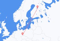 Fly fra Kajaani til Dresden