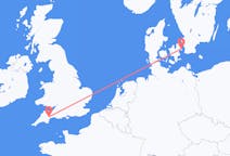 Flyg från Exeter till Köpenhamn