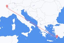 Flights from Geneva in Switzerland to Rhodes in Greece