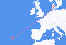 Flyrejser fra Sønderborg, Danmark til Santa Maria øen, Portugal