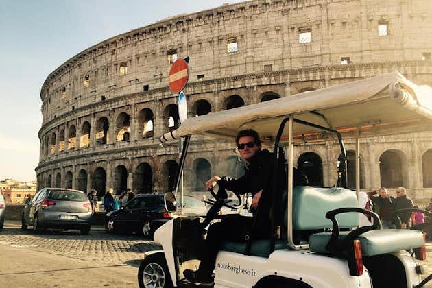 Rome op een semi-privétour met golfkar Max 6 | met privéoptie