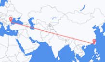 Flyreiser fra Tainan, Taiwan til Varna, Bulgaria