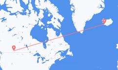 出发地 加拿大梅迪辛哈特目的地 冰岛雷克雅维克的航班