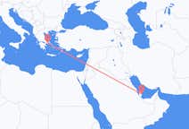 Vluchten van Doha, Qatar naar Athene, Griekenland