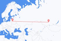 Flights from Vilnius, Lithuania to Abakan, Russia