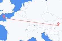 Flyg från Budapest till Guernsey
