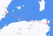 Рейсы из Энфиды, Тунис в Аликанте, Испания