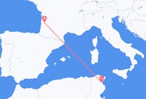 Flyg från Enfidha, Tunisien till Bordeaux, Frankrike