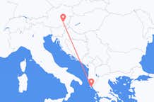 Vluchten van Graz naar Korfoe