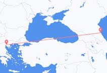 Vluchten van Machatsjkala, Rusland naar Thessaloniki, Griekenland