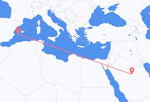 Flyrejser fra Al-Qassim-regionen, Saudi-Arabien til Ibiza, Spanien