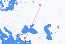 Fly fra Nizjnij Novgorod til Antalya