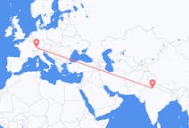 Flights from New Delhi in India to Zürich in Switzerland