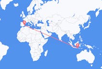 Flights from Praya, Lombok, Indonesia to Alicante, Spain