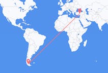Flyrejser fra Punta Arenas, Chile til Kayseri, Tyrkiet