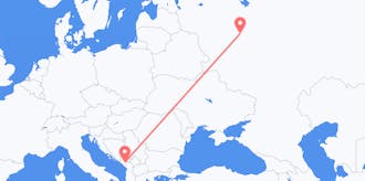 Flyreiser fra Montenegro til Russland