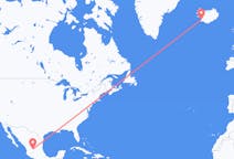 Flyrejser fra Aguascalientes til Reykjavík