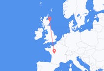 Flights from Poitiers, France to Aberdeen, Scotland
