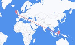 出发地 印度尼西亚卢武克目的地 爱尔兰香农的航班