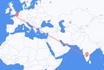 Flyg från Bangalore, Indien till Paris, Frankrike
